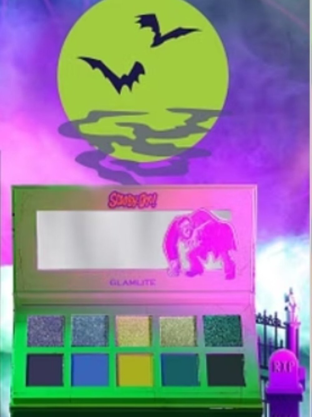 GLAMLITE x SCOOBY-DOO! 'Ruh Roh Raggy!' Eyeshadow Palette - 10 shades - NOT USED - Picture 8 of 8
